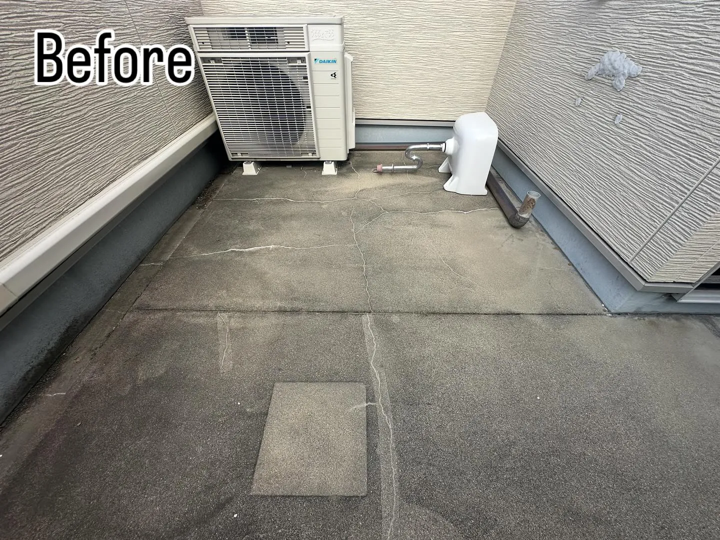 尼崎市で戸建てベランダ防水の御用命頂きました👷♂️