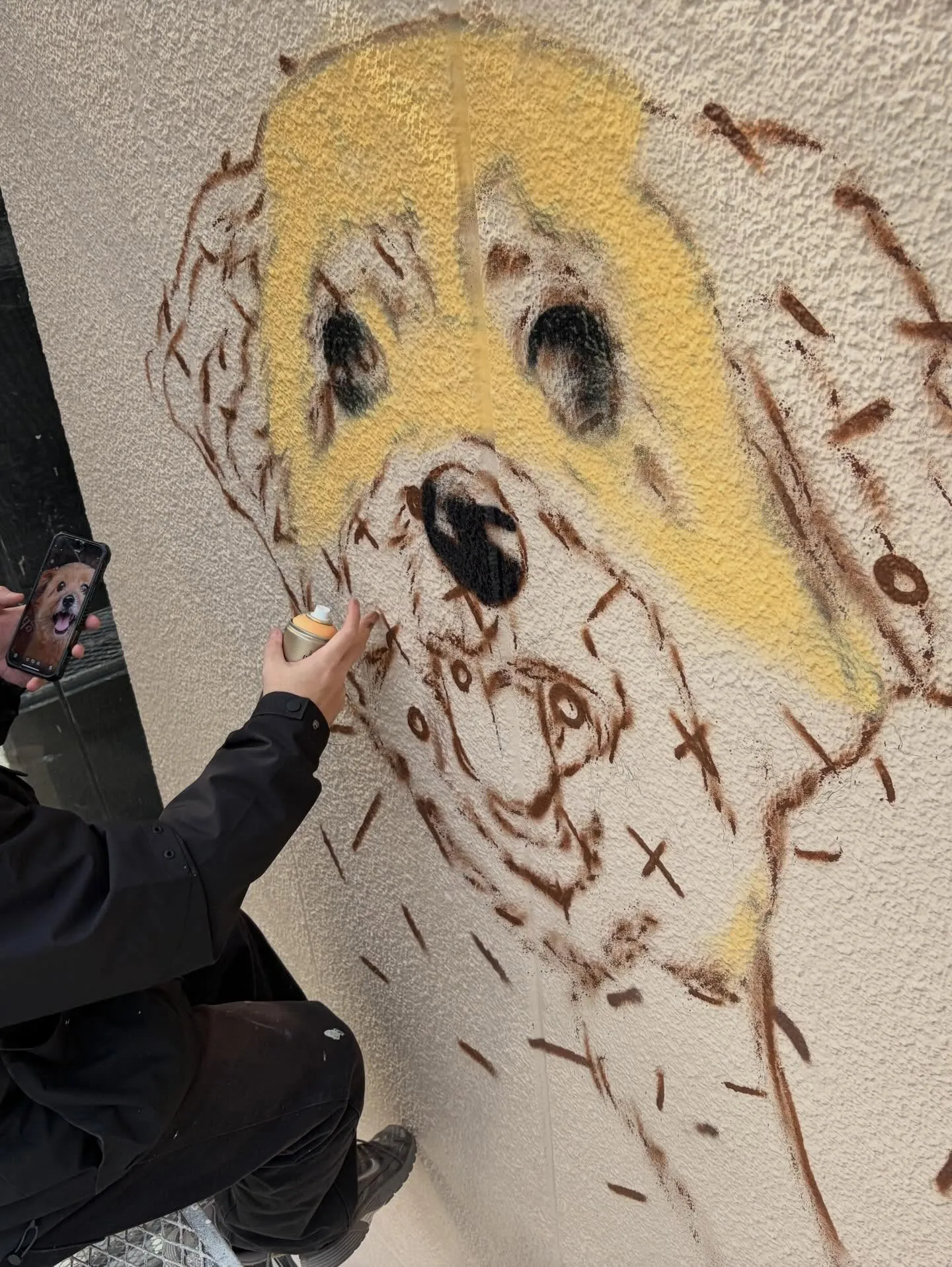 【春、外壁に咲く。